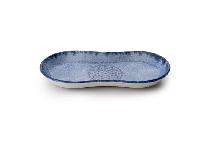 Hermia Vajilla de Porcelana N25005 de 27 Piezas Azul
